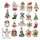 thumbnail image 2 of Gibobby Mini adornos navideños de resina Mini adornos navideños Adornos Árbol Regalos de Navidad Decoración y colgantes(White B), 2 of 4