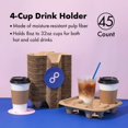 thumbnail image 3 of Bandejas transportadoras de bebidas desechables FMP Brands, 4 tazas, paquete de 45, 3 of 7