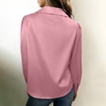 thumbnail image 6 of Otntypg Button Down Shirts for Women Slim Fit Long Sleeve Stretch Dress Shirts Lightweight Casual Work Shirt Wrinkle Free Office Blouses, 6 of 7