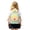 Yellow, variant on Lightweight Color Contrast Mini Backpack with Bead Decor, Multi Compartment Portable Travel School Daily Shoulder Bag