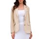 thumbnail image 1 of BLAZER DE MUJER INSPIRE CHIC CON CUELLO CON MUESCA Y MANGAS LARGAS, CHAQUETAS DE TRAJE DE TRABAJO XL BEIGE, 1 of 6