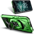 thumbnail image 6 of Nagebee Case for Nokia C200 with Tempered Glass Screen Protector (Full Coverage), Full-Body Protective Armor [Military-Grade], Magnetic Car Mount Ring Holder Heavy-Duty (Green), 6 of 6