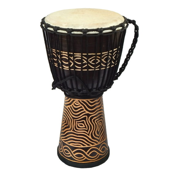 Djembe Standard linecarv, 24" tall, 12" head, NK047