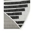 thumbnail image 6 of Unique Loom Outdoor Modern Collection Area Rug - Umbra (3' 3" Round Black and White), 6 of 6