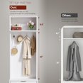 thumbnail image 4 of Qinaqin 74 cm de Alturaall Tree con Bench y Almacenamiento Coat Rack Shoe Entryway 4 Profundidadorado Alturaooks Metálico Legs para Entryway, 4 of 7