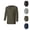 Army Green, variant on Mens Renaissance Shirt 3/4 Sleeve Lace Up Linen Shirts Retro Pirate Viking Gothic Shirt