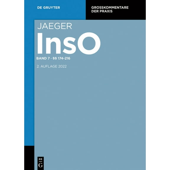 Großkommentare Der Praxis §§ 174-216, (Hardcover)