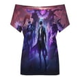thumbnail image 4 of Solo Leveling Women's T Shirt Short Sleeve Off Shoulder Tee Shirt Tops 3D Printing Summer Soft Comfortable T-Shirt, 4 of 7