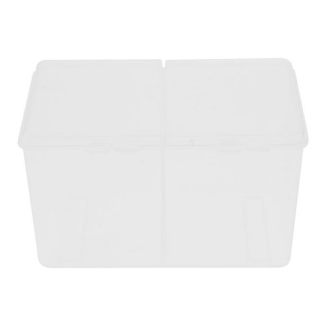 Organizador de maquillaje Sunnimix 2 Rejillas Bola De Bud Swab Pad Nail Holder Caja De Almacenamiento Cosmético Claro
