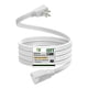 thumbnail image 1 of Cable de extensión EP SPT-3 de 12 pies, pesado, calibre 14, 3 puntas, 1 of 7