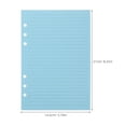 thumbnail image 2 of PENIKOKO 4 Leaf Notebook Paper Refill Packs Colored Lined Paper for Note Taking, 2 of 6