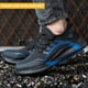 thumbnail image 5 of Zapatos de seguridad de trabajo ligeros, cómodos, con punta de acero para mujeres y hombres (44 azul) DQrwqpou Tenis De Mujer Tenis De Hombre, 5 of 7