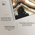 thumbnail image 4 of Black and Gold II Framed High-Gloss Acrylic Glass Wall Art Geode by Art Remedy, White Frame, 16 x 24, 4 of 7