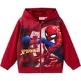 thumbnail image 1 of Marvel Spider-Man Chandail à Capuchon Rouge à Fermeture Éclair pour Tout-Petits Garçons, 1 of 6
