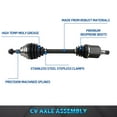 thumbnail image 2 of Bodeman Front Left CV Axle for Audi Volkswagen, 2 of 7