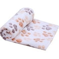 thumbnail image 2 of Chiot Mignon Chaton Chat Chaud Patte Impression Corail Toison Couverture Tapis Serviette, 2 of 10