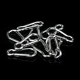 thumbnail image 3 of 10x Silver Carabiners Push Spring Snap Clip Small Hook Keychain Key Hiking 1"-2", 3 of 6