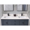 thumbnail image 4 of Altair Design 61 in. Stone effects Vanity Top in Milano White with White Sink, 4 of 8