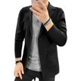 thumbnail image 2 of Suéter de punto de alta calidad con botones de remolque y cuello de traje, cárdigan, suéter, abrigo para hombre, suéter de lana de invierno de talla grande, 2 of 4