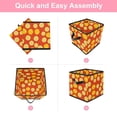 thumbnail image 6 of RATGDN Collapsible Fabric Cube Storage Bin with Double Handles for Living Room Bedroom Office Black - Lemon Juice Fruit, 6 of 7