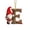 E, variant on romoty Personalized Christmas Letter C Ornaments, Cute Gnome Kitten Initial Pendants, 2D Flat Acrylic Monogram Tree Car Mirror Decor