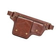 thumbnail image 2 of Riñonera gótica multiusos para mujer, cinturón ajustable de piel sintética, diseño retro steampunk, ideal como regalo para festivales. Rojo marrón, 2 of 8