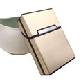 thumbnail image 2 of Estuche para cigarrillos fabricado en aluminio dorado, 2 of 7