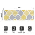 thumbnail image 5 of Yellow and Gray Geometric Quatrefoil Pattern Door Rugs,Washable Non Slip Door Mats Indoor,Decorative Door Mats,Entry Mat Indoor for Entrance,Bedroom,Kitchen,Bathroom,16"x47", 5 of 6