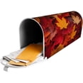 thumbnail image 6 of Fall Maple Leaves Mailbox Covers, Magnetic Post Box Cover Wraps Standard Size 21x18 in for Garden Yard Decor, 6 of 7