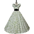 thumbnail image 2 of Gone with The Wind Scarlett O'Hara Dress Floral Dress Ball Gown 19 Century Women Dresses, 2 of 7