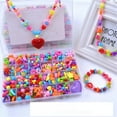 thumbnail image 4 of BINGLI Kids DIY Bead Jewelry Making Kit, Beads for Girls Art and Craft Bracelets Necklace Hairband and Rings Toy for Age 4 5 6 7 8 9 10 11 Year Old Girl Christmas Gifts, 4 of 7