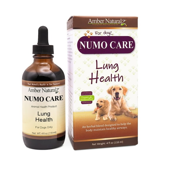 Amber NaturalZ Numo Care Lung Health for Dogs | For Bronchial & Respiratory Lung Health 4oz