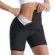thumbnail image 1 of Gibobby Shorts Gym Mujer Nuevos pantalones de chándal para mujer Pantalones de 3 puntos Stovepipe para mujer Pantalones cortos de yoga con bolsillo para el sudor de fitness pa(Negro, XXL), 1 of 5