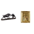thumbnail image 1 of Escultura Moderna De Feng Shui De Toro, Oso, Vaca, Ganado, Animal, Marco De Fotos De Resina, Soporte Para Tarjetas, Póster, Marco De Fotos Frontal De Cristal Para Escritorio, Dormitorio,, 1 of 8