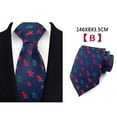 thumbnail image 3 of Christmas Ties for Men Holiday Theme Mens Tie Silk Necktie, 3 of 9