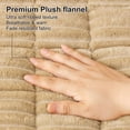 thumbnail image 4 of decorUhome Couch Covers for 3 Cushion Couch Sofa, Non Slip Fuzzy Couch Covers for Pets, Washable Slipcover for Dogs(Camel, 27.6" x 82.7"), 4 of 10