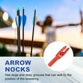 thumbnail image 4 of Uxcell Archery Arrows Nocks, Plastic Insert Arrow Nock Replacement Arrow Tails for Hunting Shooting Compound Recurve Red, 4 of 7