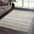 thumbnail image 3 of Hauteloom New Harput Moroccan Trellis Farmhouse Runner Rug - Hallway, Kitchen Long Carpet - Bohemian, Distressed - Geometric, Chevron Pattern - Beige, Dark Gray, Light Grey, Off White - 2'2" x 7'3", 3 of 6