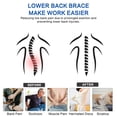 thumbnail image 2 of Faja lumbar ajustable y transpirable para hombres y mujeres, ideal para aliviar el dolor de espalda superior e inferior, sedentarismo, ciática, escoliosis y hernia discal. Ideal para el hogar, fitness, 2 of 5