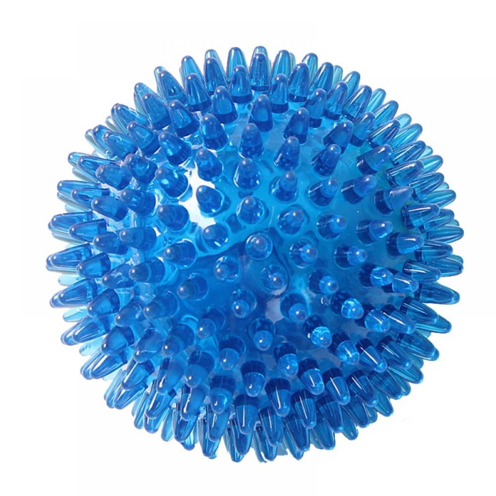 Small Cleans Teeth and Promotes Dental and Gum Health for Your Pet 2.5” Spiky Squeaker Ball Dog Toy Colors Will Vary 1-Pack 