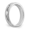 thumbnail image 6 of Solid 14K White Gold Five Stone Diamond Channel Set Wedding Band Ring Size 6 (.465 cttw.), 6 of 8