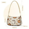 thumbnail image 3 of FORMRS Womens Shoulder Bag with Chain Strap Clutch Purse Cute Tote Handbag, Fall Pumpkin Pattern, 3 of 7