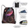 thumbnail image 3 of Pofeuu Bird4 Print Drawstring Backpack Water Resistant String Bag Sports Sackpack Gym Sack with Side Pocket for Men Women, 3 of 6