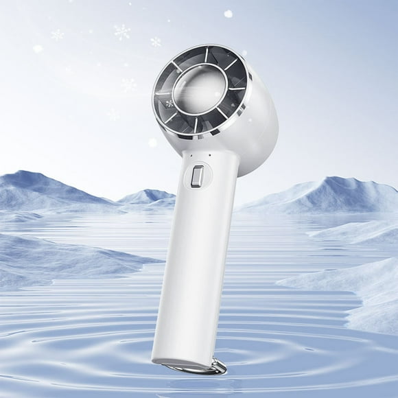 New Refrigerated Handheld Fan Outdoor Climbing Button Desktop Usb Charging Ice Mini Fan Can Be Used The Car