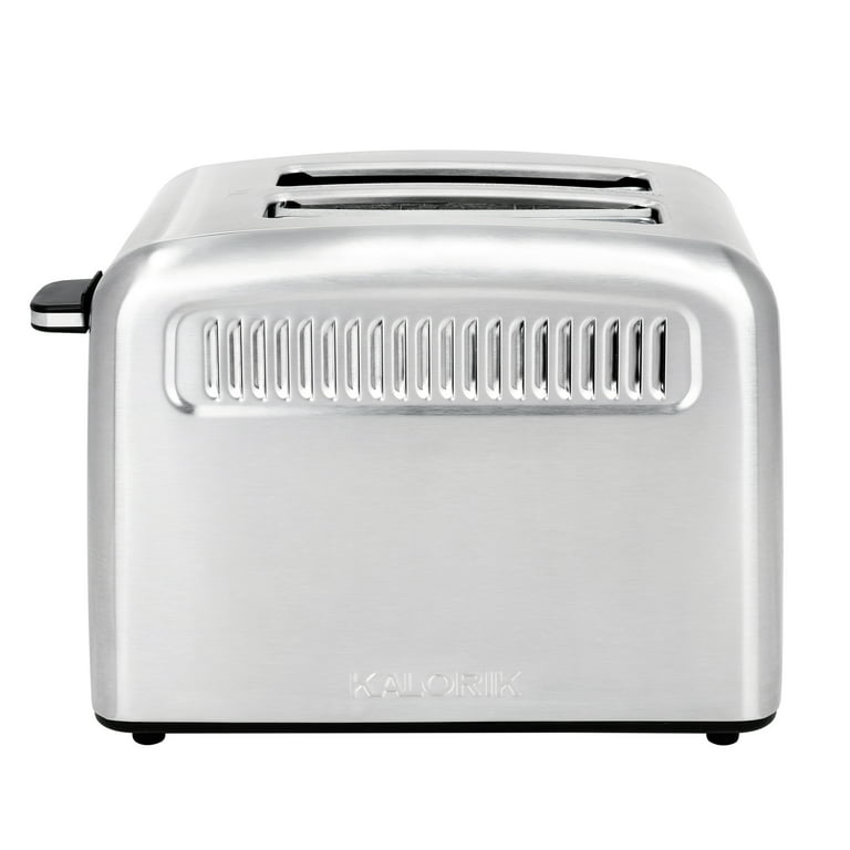  Kalorik Modern Heavy Duty 2-Slice Rapid Toaster with Removable  Crumb Tray, Black: Home & Kitchen