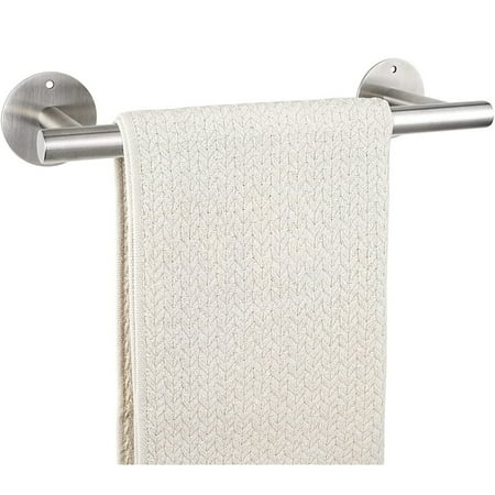 

Self Adhesive Towel Rack 16inch Stainless Steel Single Towel Rack Bathroom Kitchen Towel Rack(Silver)
