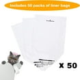 thumbnail image 3 of POINTERTECK 50 Packs Liner Bags for Litter Robot  Waste Drawer Liners Compatible with Litter Box Robot 2/3/4  11 Gallon Jumbo Liners for Cat Litter Box, 3 of 7