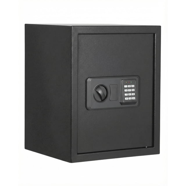 Yeshouse caja fuerte de acero laminado en frío con teclado digital, estante extraíble, bolsa ignífuga e impermeable, llave de respaldo, antirrobo, para hogar u oficina