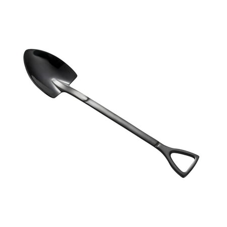 

Summer Savings 2023! WJSXC Kitchen Gadgets Clearance Creative Stainless Steel Shovel Spoon Fork Coffee Spoon Mixing Bar Spoon Dessert Spoon Fork Watermelon Spoon Black