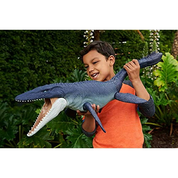 Jurassic World Figurine de Dinosaure Ocean Protector Mosasaurus Sculptée avec des Joints Mobiles en Plastique Océanique, pour Enfants de 4 Ans et Plus